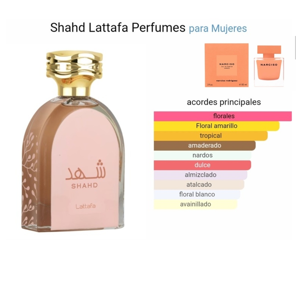Shahd Lattafa Perfumes ( para Mujeres)