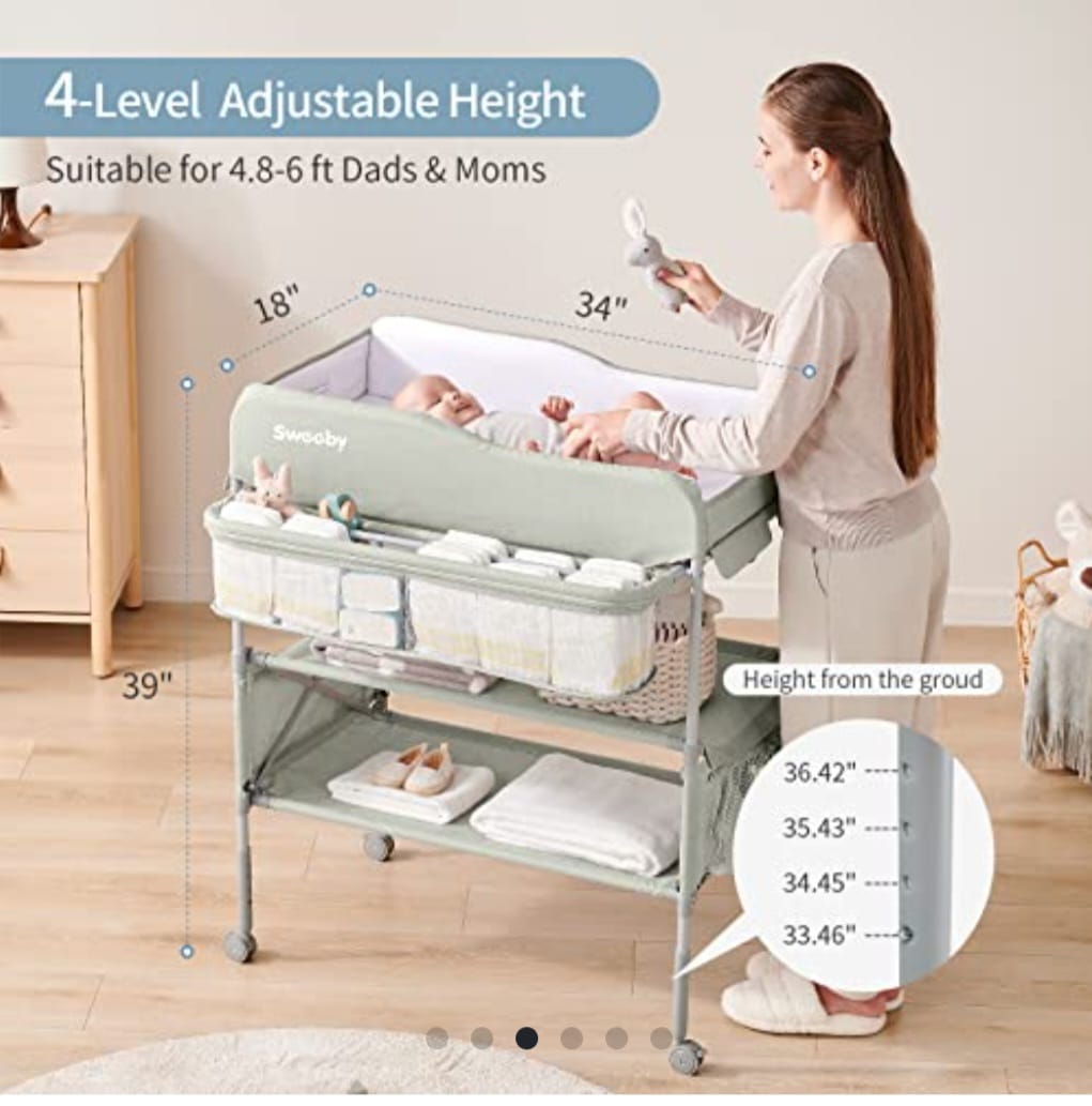 Meza Cambiadora para Bebe, Plegable