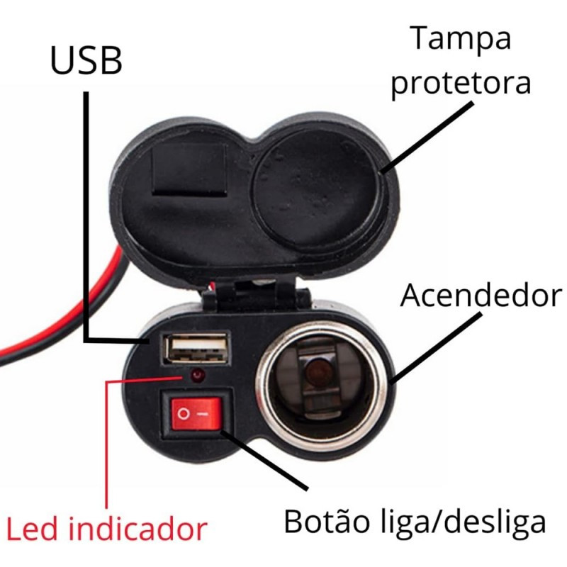 Cargador Para Moto 12-45V / USB-A