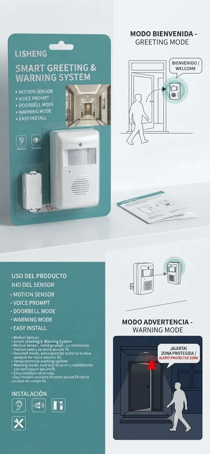 Timbre con sensor