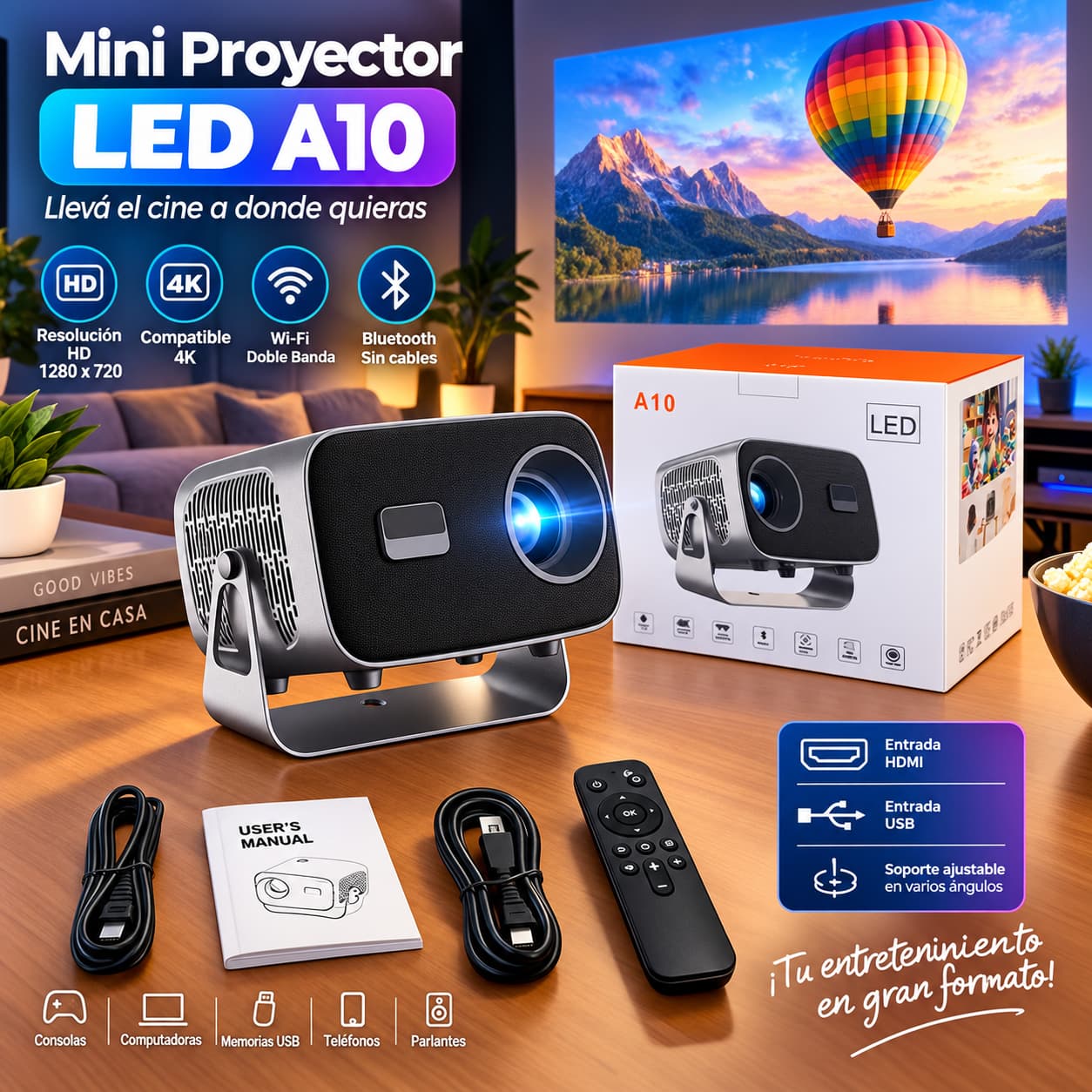 Mini Proyector Led