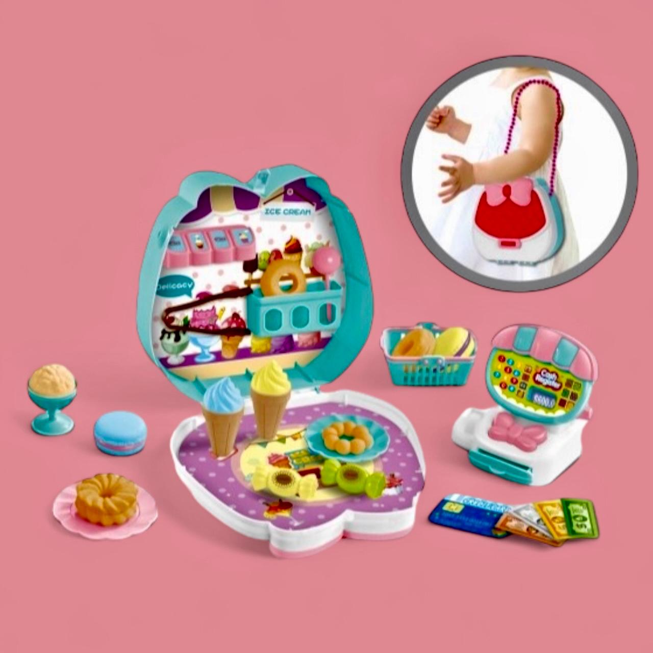 Cartera juguete 22pcs. Kit Helado